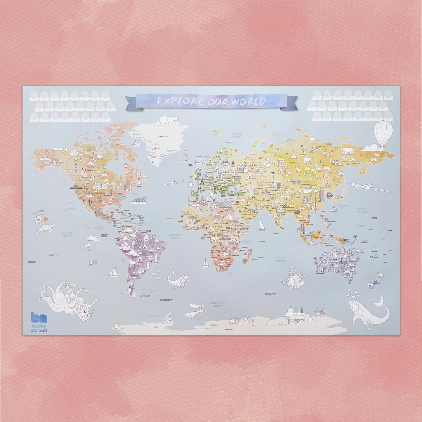 WORLD MAP - discover and make it yours